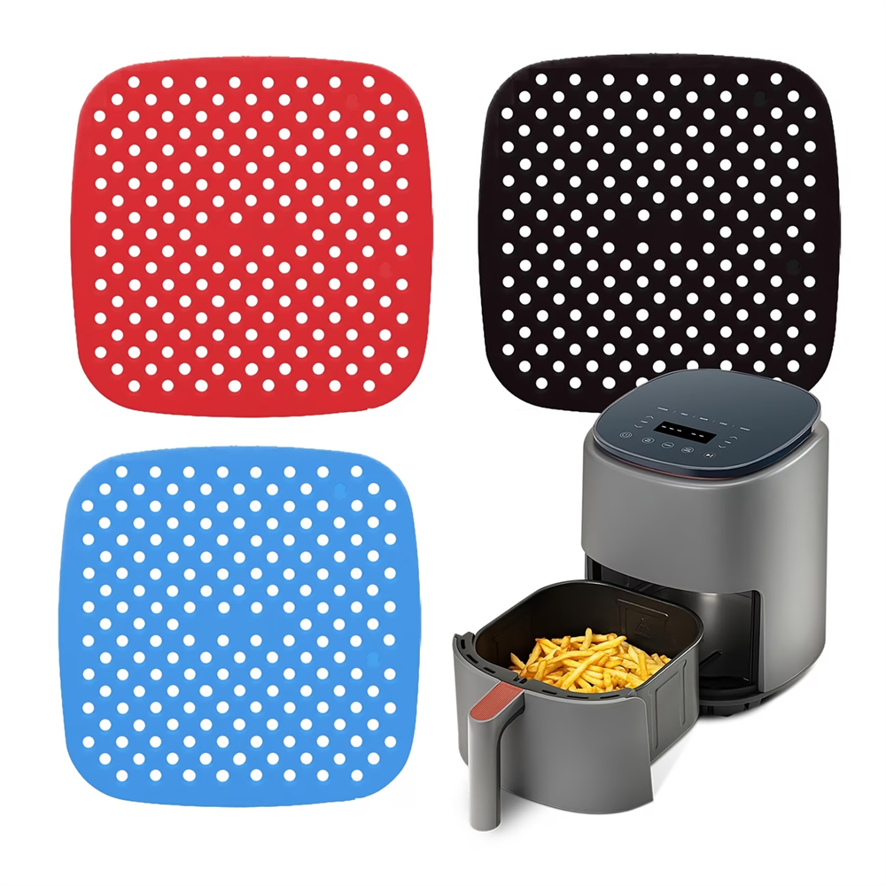 Home Improvement Help - Reusable Air Fryer Pad, Silicone Non-stick