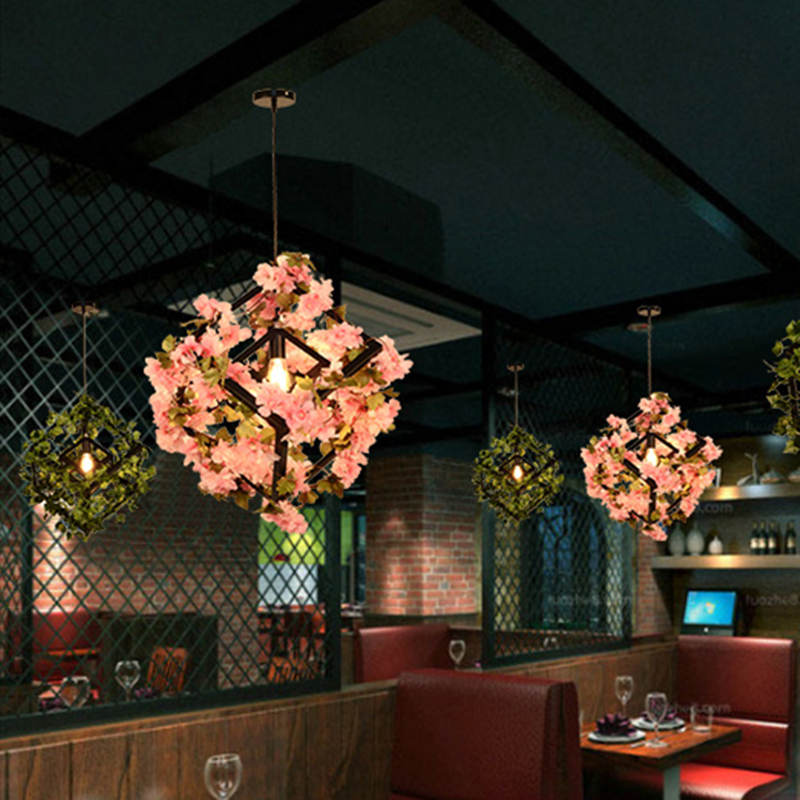 Home Improvement Sales - Square Simulation Green Plants Cherry Blossoms