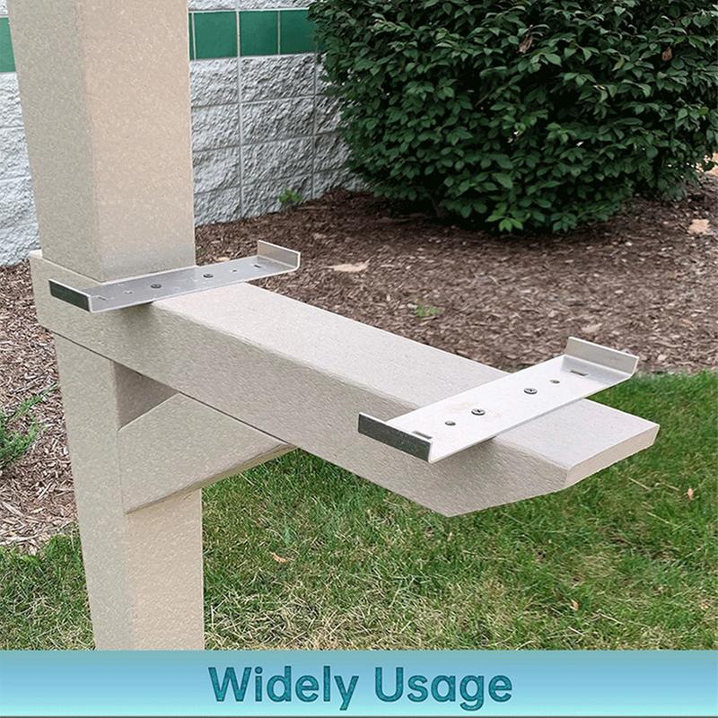 Home Improvement In Usa - Mailbox Post Kit 2 Pieces Aluminum