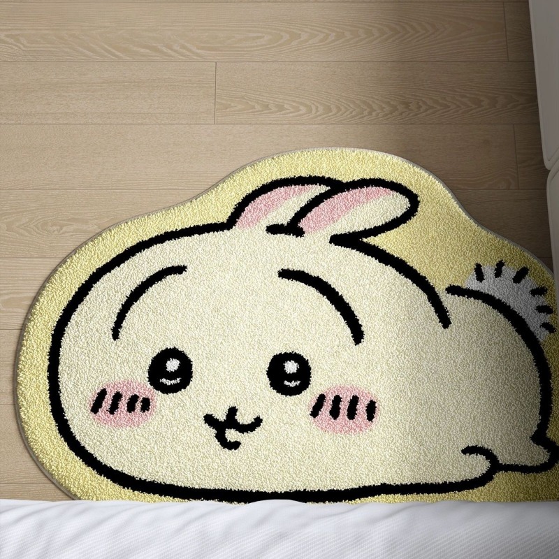 Home Improvement Furniture - Chiikawa Cartoon Rug Anime Hachiware Usagi