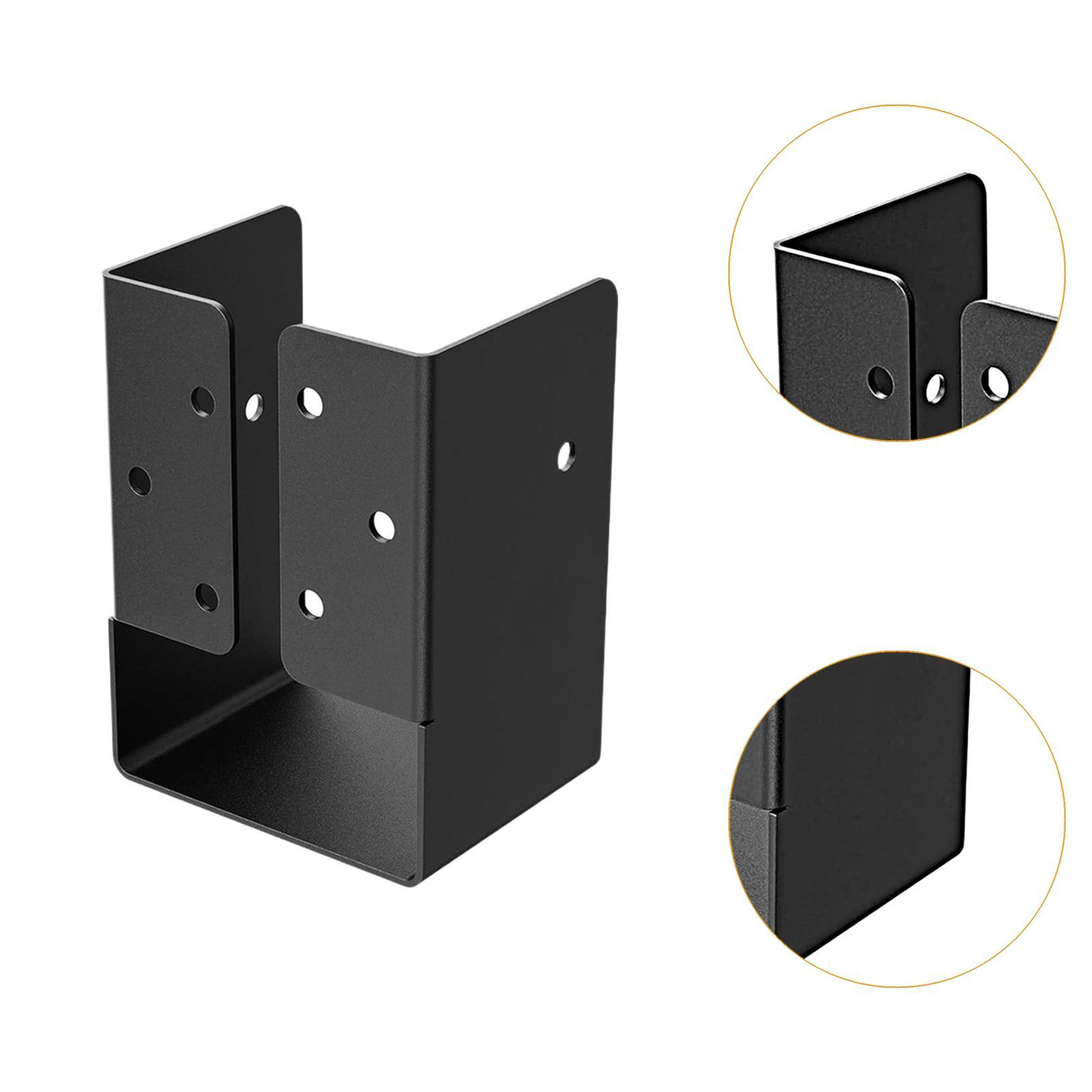 Home Improvement Fence - Metal Concealed Joist Hanger Brackets Black