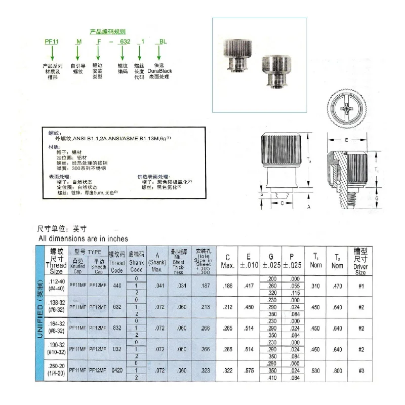 Inch pressure riveted captive  - Deck Screw Stainless recensione e prezzo