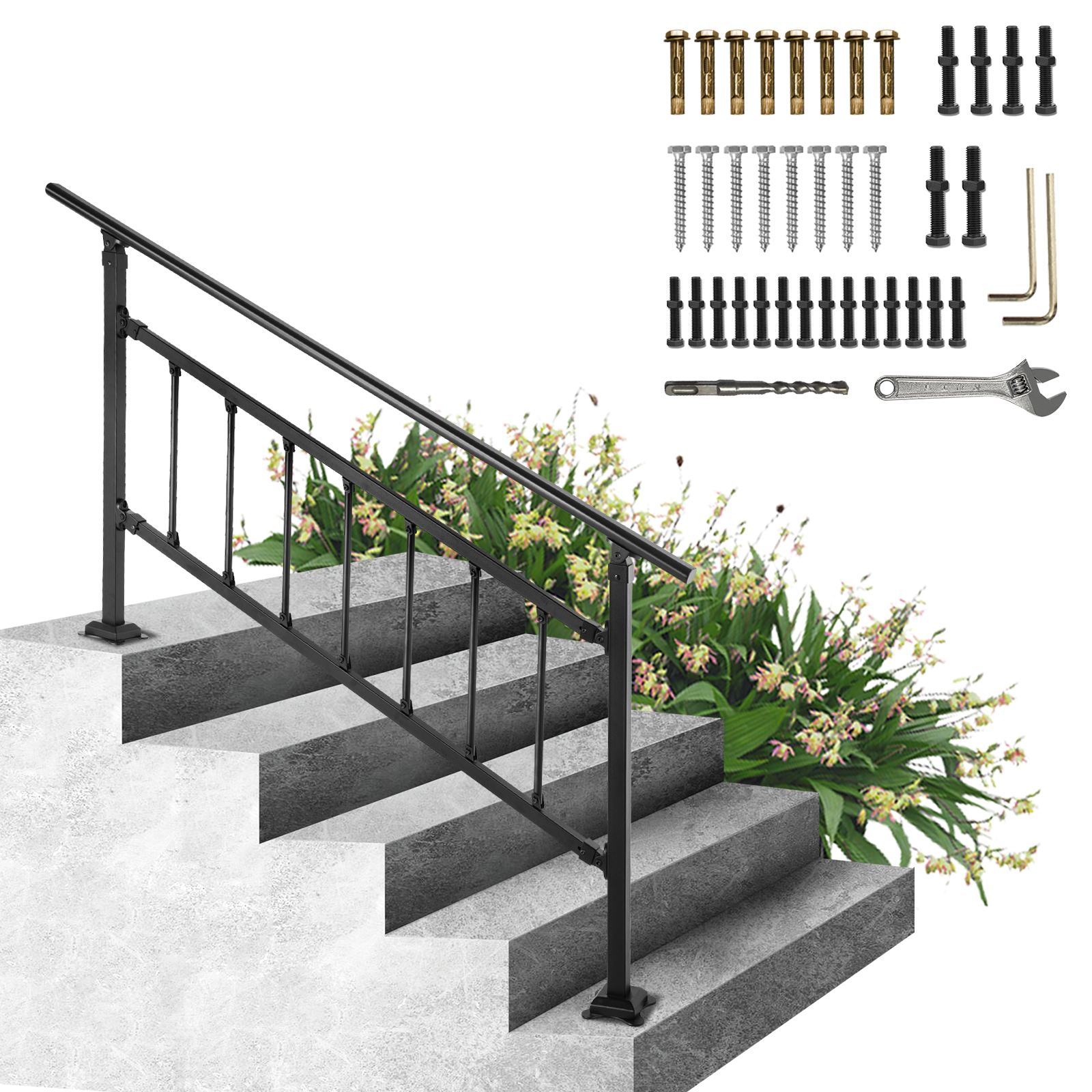 SucceBuy Iron Handrail Stair R - Home Improvement Fence recensione e prezzo