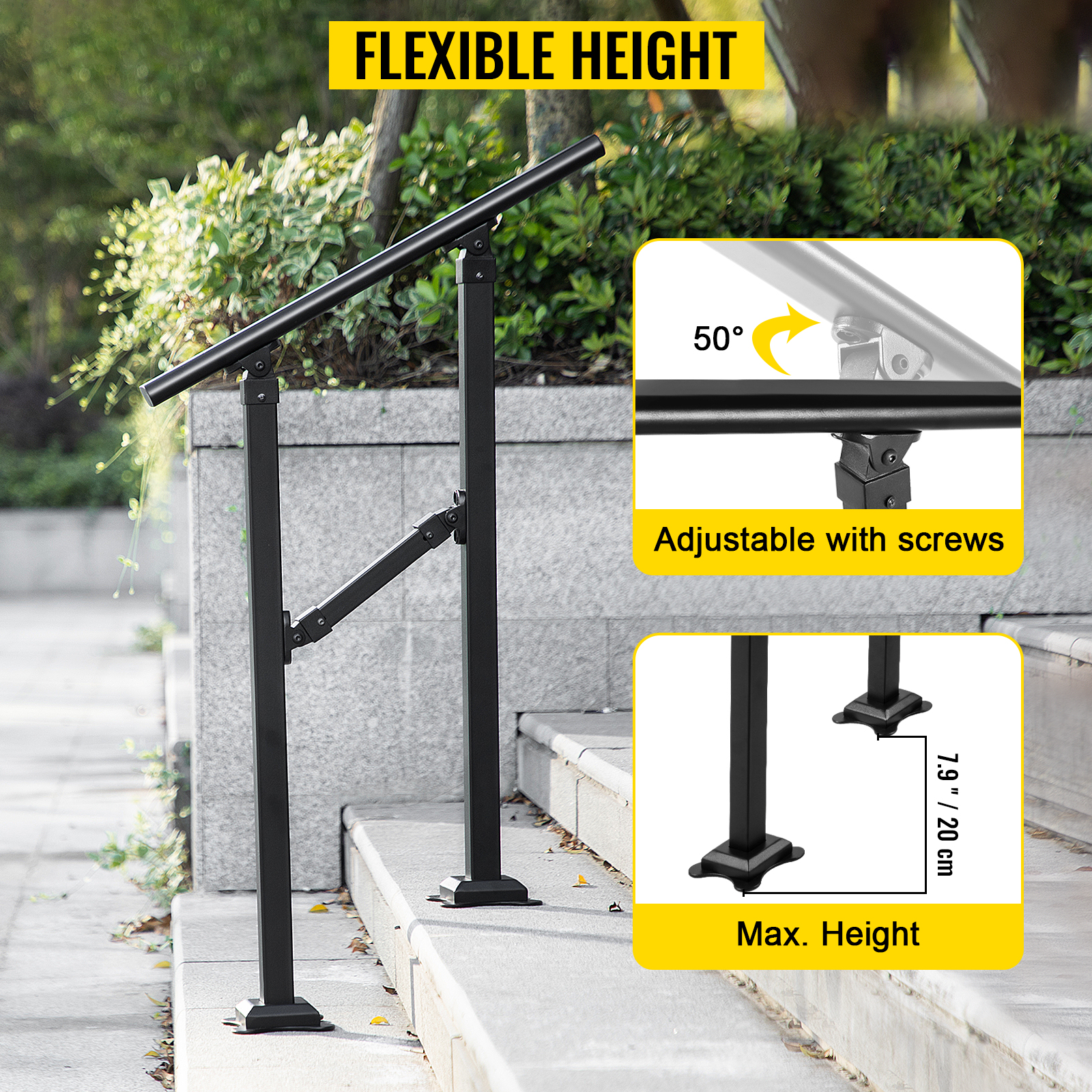 SucceBuy Iron Handrail Stair R - Home Improvement Fence recensione e prezzo
