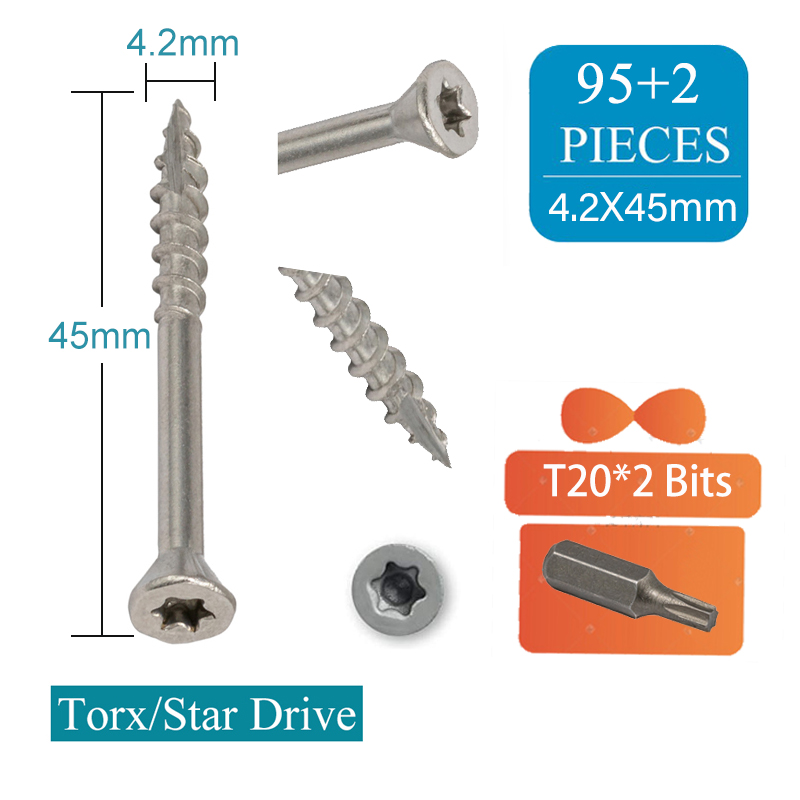 Stainless Steel Torx Wood Scre - Deck Screw Stainless recensione e prezzo