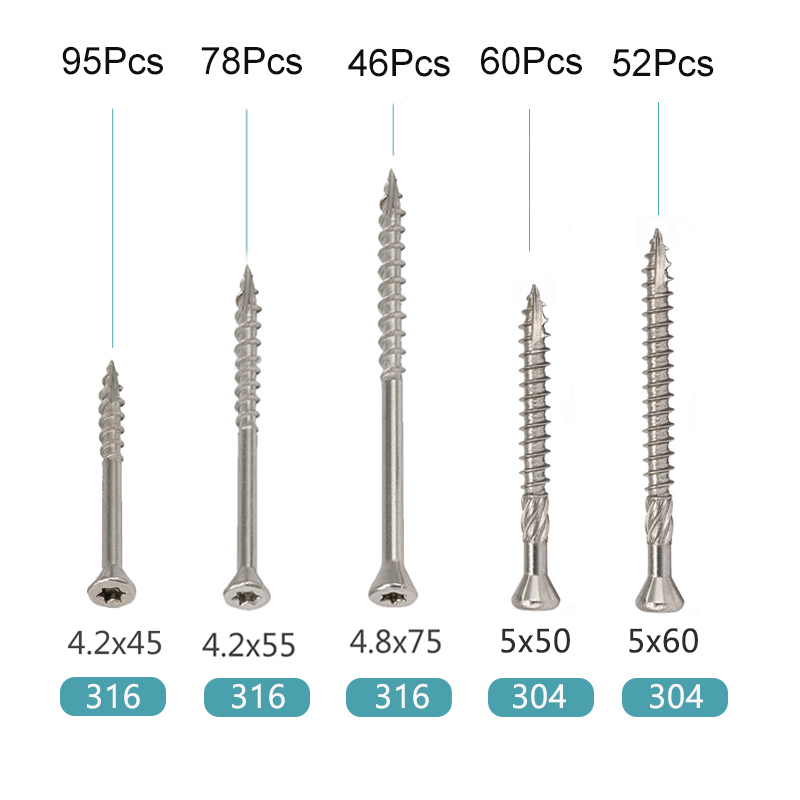 Stainless Steel Torx Wood Scre - Deck Screw Stainless recensione e prezzo