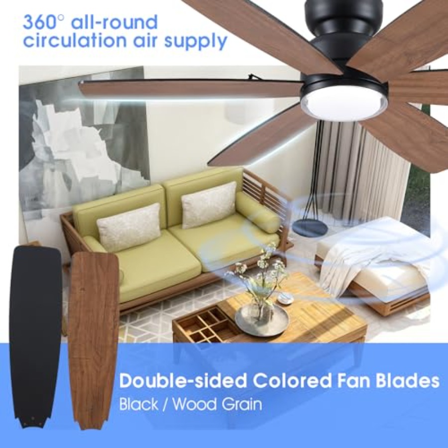 Rustic Ceilg Fans with Lights, - Ceiling Fan Mount recensione e prezzo