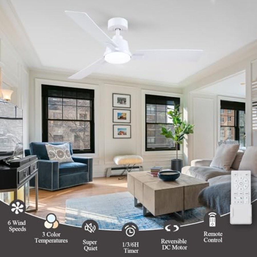 52 Inch Ceiling Fans with Ligh - Ceiling Fan Mount recensione e prezzo