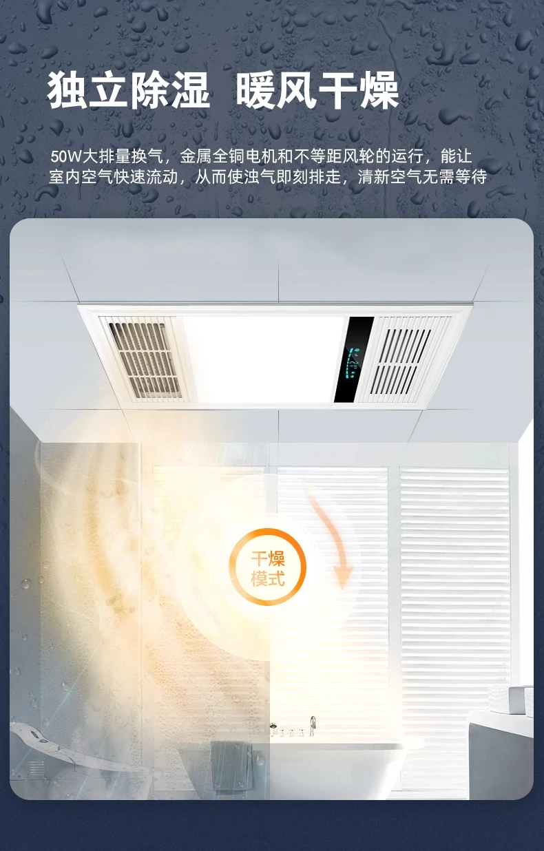 220V Bathroom Exhaust Fan with - Ceiling Fan Mount recensione e prezzo