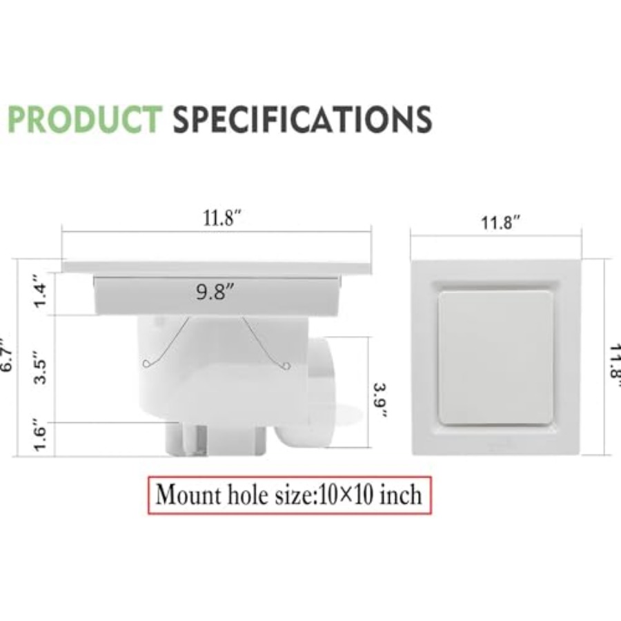 Bathroom Exhaust Fan without L - Ceiling Fan Mount recensione e prezzo