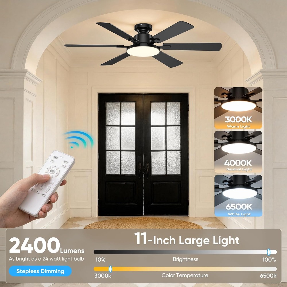 52 Inch Ceiling Fan with Light - Ceiling Fan Mount recensione e prezzo