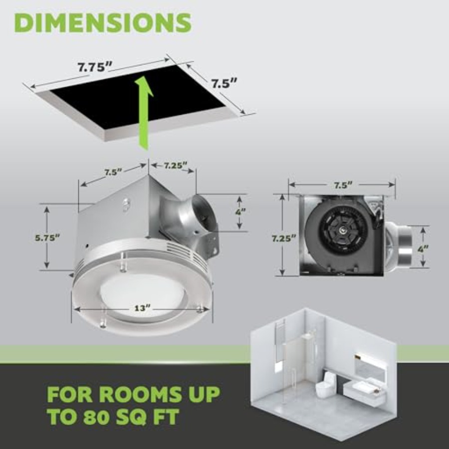 Homewerks 7117-02-HW Bathroom  - Ceiling Fan Mount recensione e prezzo