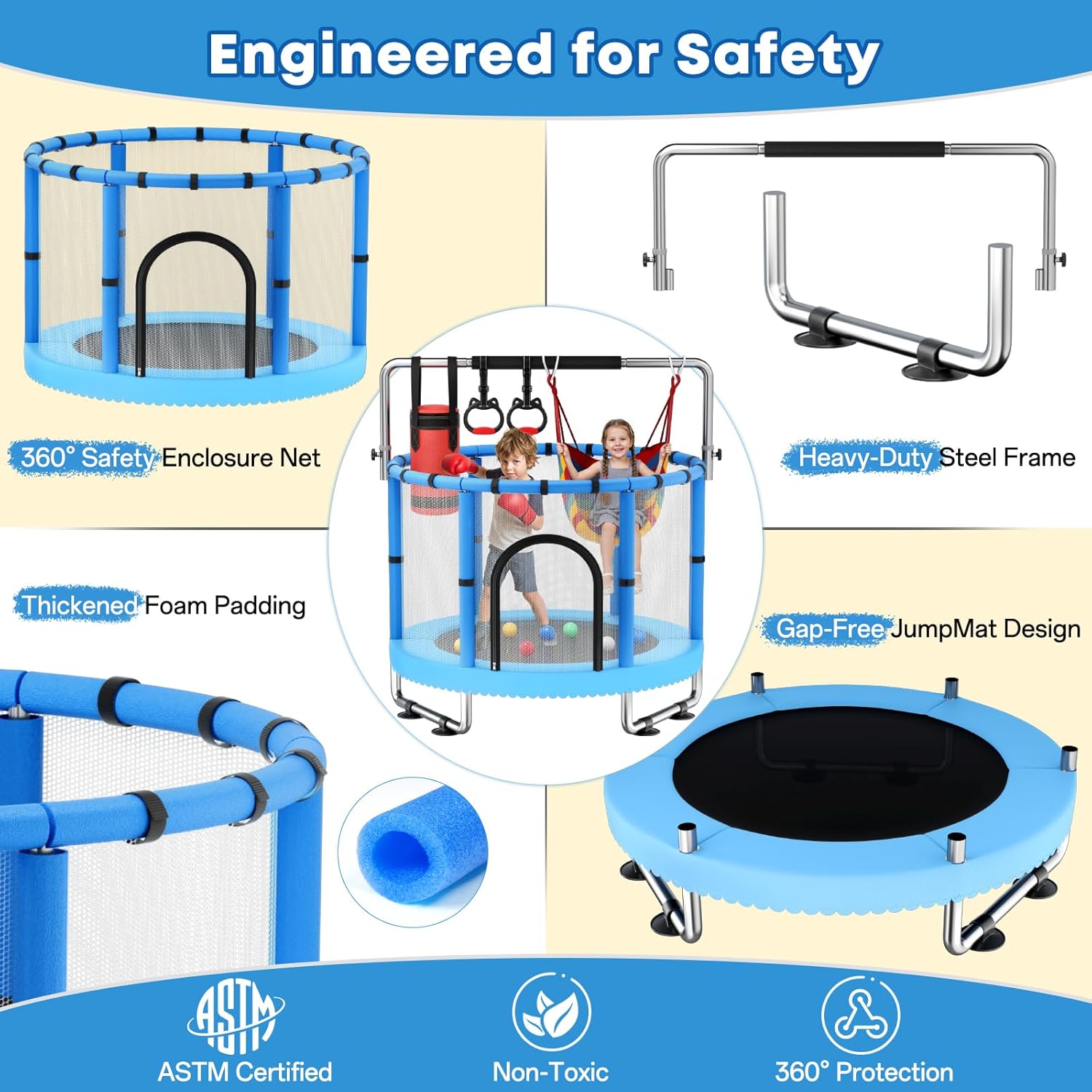Toddler Trampoline,Trampoline  - Home Improvement Furniture recensione e prezzo