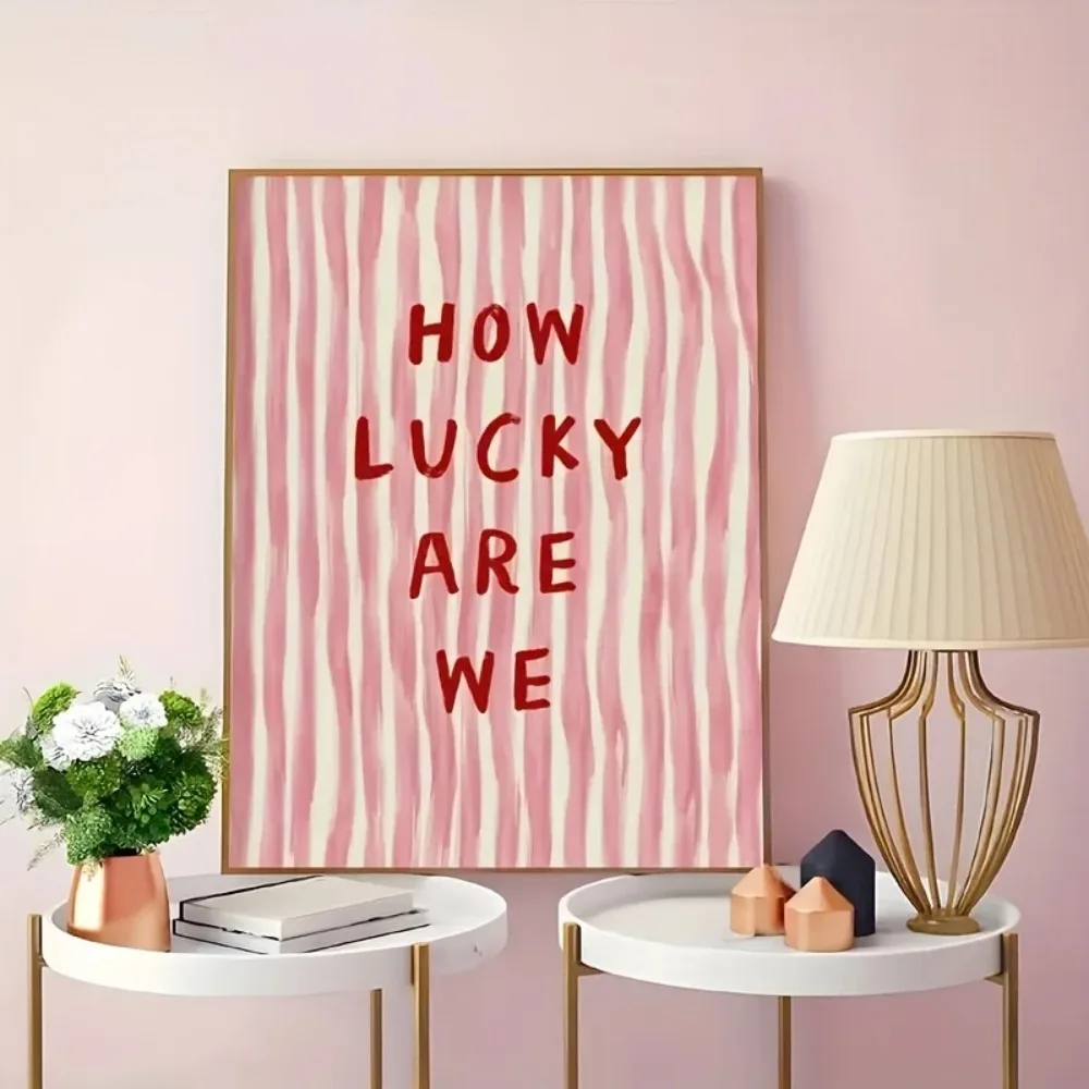 How Lucky Are We Pink Red Stri - Home Improvement Furniture recensione e prezzo