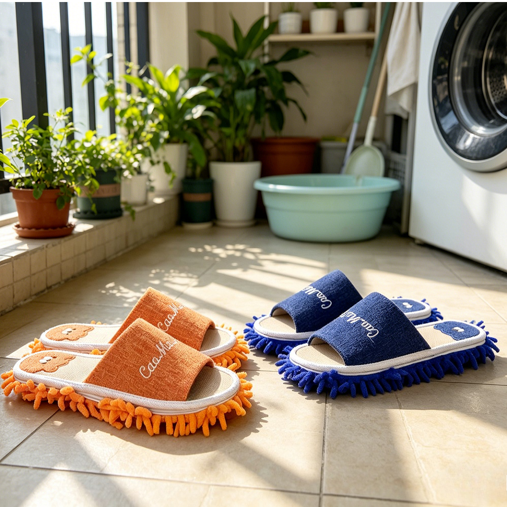1 Pair Microfiber Cleaning Mop - Home Improvement Help recensione e prezzo