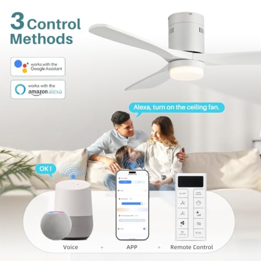 52 Inch Smart Ceiling Fan with - Ceiling Fan Mount recensione e prezzo